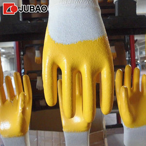 Guantes de <span class=keywords><strong>trabajo</strong></span> sumergibles de látex, máquina de guantes antiarrugas, gran oferta - Product Image 1