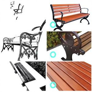 Banco de Patio Moderno para Exteriores - Estructura Minimalista de Acero Inoxidable, Ecológico y Duradero para Parques y Jardines - Product Image 1