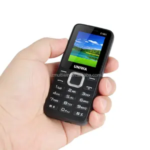 UNIWA E1801 1.77 inch TFT Screen Dual SIM Card 2g feature phones low price china telefono basic keypad mobile phone