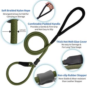 Tactical Dog Rope <b>Leash</b> Dog Lead With Soft Handle and 360 Swivel Ring Outdoor Walking Dogs - Product Image 5