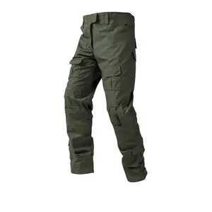 定制系列绿色长裤男士迷彩战术货运长裤彩弹战斗风格带护膝