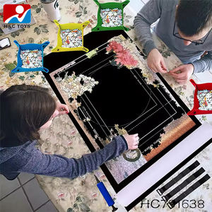 Tragbares Doppelknopf-Schultergurt-Loseblatt-Notizbuch für 20 Seiten, 500 Teile Puzzle-Aufbewahrungsbuch, Wasserdicht und Fleckenresistent - Product Image 6