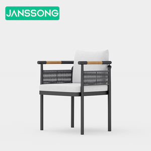 आधुनिक आउटडोर फर्नीचर सेट होटल गार्डन एल्यूमीनियम आउटडोर कुर्सी और टेबल रिसॉर्ट विला पैटियो आउटडोर टेबल सेट डाइनिंग चेयर सेट - Product Image 6