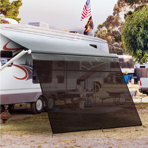 Toldo para Remolque de Camping Awnlux, Pantalla de Protección Solar, Malla Negra, <span class=keywords><strong>Bloqueador</strong></span> de Rayos UV para la Parte Delantera del Toldo - Product Image 2