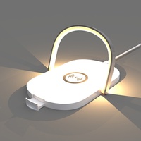 Chargeur sans fil multifonction trois-en-un avec veilleuse et support pour téléphone portable, cadeau promotionnel pour le bureau