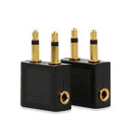 Adaptateur pour écouteurs, adaptateur audio pour casque de voyage en avion, adaptateur de prise jack 3,5 mm, connecteur pour casque