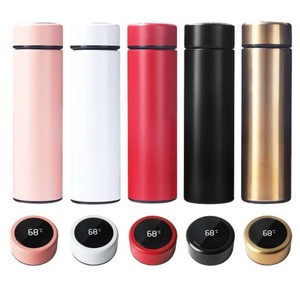 <span class=keywords><strong>500ML</strong></span> Smart Thermos Bouteille d'eau Led Affichage numérique de la température Tasses thermiques à café en acier inoxydable Tasses isolantes intelligentes - Product Image 3