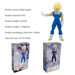 Adornos binarios de PVC en caja de 38,5 cm, modelos de bolas de dragón, adornos artesanales, personajes de dibujos animados, figura de Anime Majin Vegeta - Product Image 3