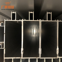 6063 T5 Perfil de extrusión de aluminio templado Obras de construcción personalizadas Revestimiento de muros cortina de vidrio Perfil de aluminio