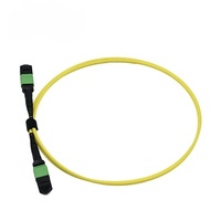 Cable de Fibra Óptica MPO OM4 MPO-12 para Telecomunicaciones, Tipo A Hembra a Hembra, UPC 48F 36F 24F 12F OFNP, 15m 30m 40/100G