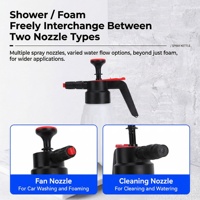 Pulvérisateur de mousse pour lavage de voiture à pression manuelle multi-tailles DJ-MF004, 3 buses, poignée ergonomique, outil de nettoyage compatible OEM/ODM