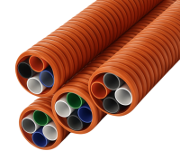 Tuyau en PEHD anti-UV COD 4-7 voies SN8 pour système de protection de câbles télécoms à fibres optiques souterrains