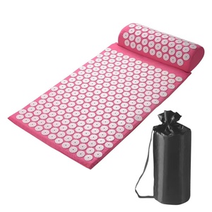 Tapis de yoga et <span class=keywords><strong>d</strong></span>'acupuncture pour la santé et la beauté, <span class=keywords><strong>coussin</strong></span> de massage avec oreiller, massage par <span class=keywords><strong>acupression</strong></span> du cou et du dos - Product Image 3