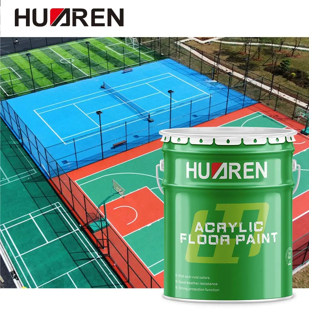 Huaren Outdoor Floor Paint School Acrylic Floor Coating