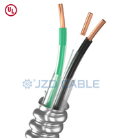 JZD Cable UL estándar de bajo voltaje 14/2 12/2 14/3 listado de acero sólido blindado BX Cable MC Cable 250Ft sólido con aluminio
