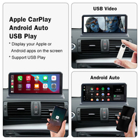 Autoradio Android avec écran tactile de 10,25 pouces, CarPlay sans fil, compatible avec BMW Série 1 E81 E82 E87 E88 CCC