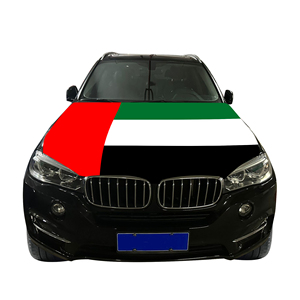 Funda para Capó de Coche con Bandera Nacional de los Emiratos Árabes Unidos, Funda para Motor de Coche con Bandera, Venta Directa de Fábrica, Tela de Poliéster - Product Image 3