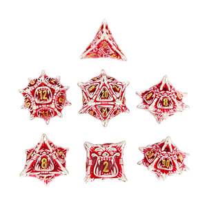 Gran oferta 2025, juego de dados <span class=keywords><strong>DND</strong></span> de Metal poliédrico personalizado de 7 piezas, venta al por mayor de fabricantes para juegos de rol <span class=keywords><strong>DND</strong></span> - Product Image 4