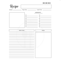 Buku Catatan Resep Spiral Kustom Bersampul Keras, Jurnal Memasak Kosong untuk Catatan Resep Kue Keluarga