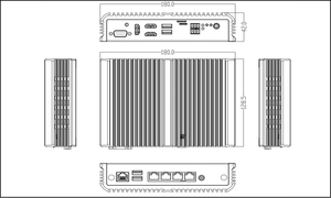 Máy tính cạnh công nghiệp nhiều cổng mạng hỗ trợ 4G/5G, Wi-Fi phù hợp với IOT, điều khiển công nghiệp - Product Image 3