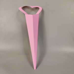 Boîte à <span class=keywords><strong>fleurs</strong></span> en forme de cœur écologique en carton recyclé pour l'emballage de bouquets - Product Image 2