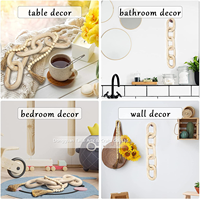 Taotai ai — grande chaîne en bois de pin, nœuds de maillons, objet décoratif, Table basse, maison, en marbre Cool, décoration d'intérieur