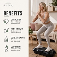 Plateforme vibrante verticale mince en ABS à prix de gros pour usage domestique, machine de massage fitness écologique avec 1 à 120 niveaux de vitesse