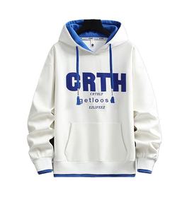 <span class=keywords><strong>Sweat</strong></span> à capuche brodé de style chinois, tendance automne-hiver, pull à deux couches pour adolescents - Product Image 1