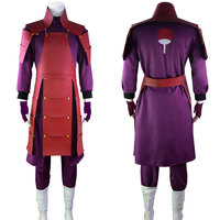 Disfraz de Cosplay de Anime Ninja Uchiha Madara, Conjunto Completo de Fibra de Poliéster para Adultos