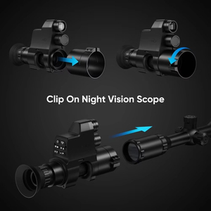 Lunette de vision nocturne pour la chasse, portée 300 m, vision nocturne numérique, monoculaire à clipser, HD, prise en charge des photos et des vidéos, 850 nm - Product Image 5