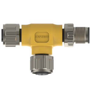 Conector Paralelo de 3 Vías Marvtech M12 A-code IP67, 3/4/5 Pines, Adaptador en Forma de T Macho a Hembra Antivibración - Product Image 4