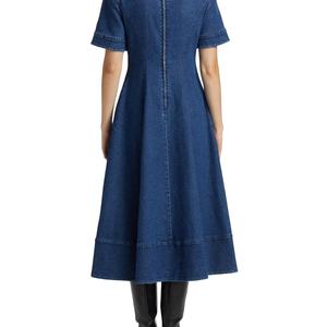 Vestido Vaquero de Alta Calidad a Precio Bajo para Mujer, Vestidos Modestos con Tirantes, Vestido Vaquero Ootd - Product Image 3