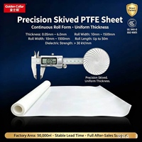 Lámina de PTFE Virgen Ultra Suave de 0.05-3mm, Película de PTFE Flexible para Aislamiento Eléctrico y Revestimientos Antiadherentes
