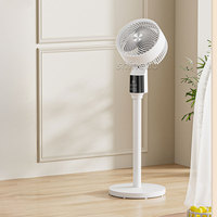 Ventilateur sur pied intelligent à commande vocale, oscillant, avec télécommande, pour un confort optimal