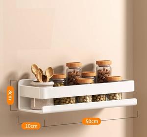 Estante de Pared para Especias y Tapas de Ollas de Acero Inoxidable Blanco para Cocina - Product Image 6