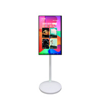 Écran publicitaire LCD intelligent portable >55 pouces 120Hz LED UHD avec haut-parleur intégré Android 11.0 certifié FCC