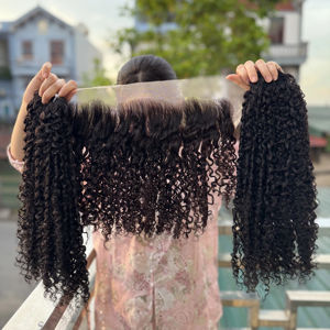 Extensions de cheveux humains vietnamiens de qualité supérieure, cheveux vierges bruts à double trame pour salon et marque privée - Product Image 1