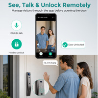 Kunci Pintar WiFi SJJ Full Auto Smart Lock Tuya Opsional Pengenal Wajah, Pengenal Telapak Tangan, Kamera Lubang Intip, Interkom Video, Buka Kunci Jarak Jauh, Aplikasi Wood