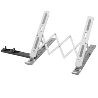 Support d'ordinateur Portable pour bureau réglable ergonomique Portable en aluminium support d'ordinateur pliable 10 Angles antidérapant