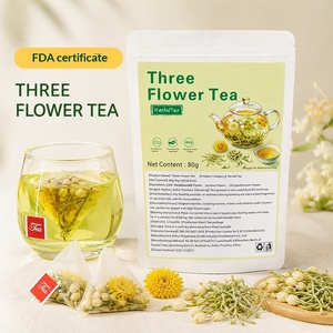 Tisane de fleurs mélangées à la chèvrefeuille, au jasmin et au chrysanthème, sachet individuel de tisane florale, vente en gros transfrontalière pour la santé - Product Image 1