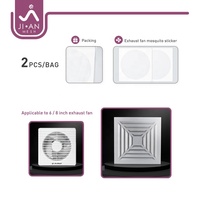 Moustiquaire adhésive en maille de polyester pour évents de 6 pouces, autocollant anti-moustiques pour ventilateur d'évacuation de 8 pouces, salle de bain, cuisine, ventilation