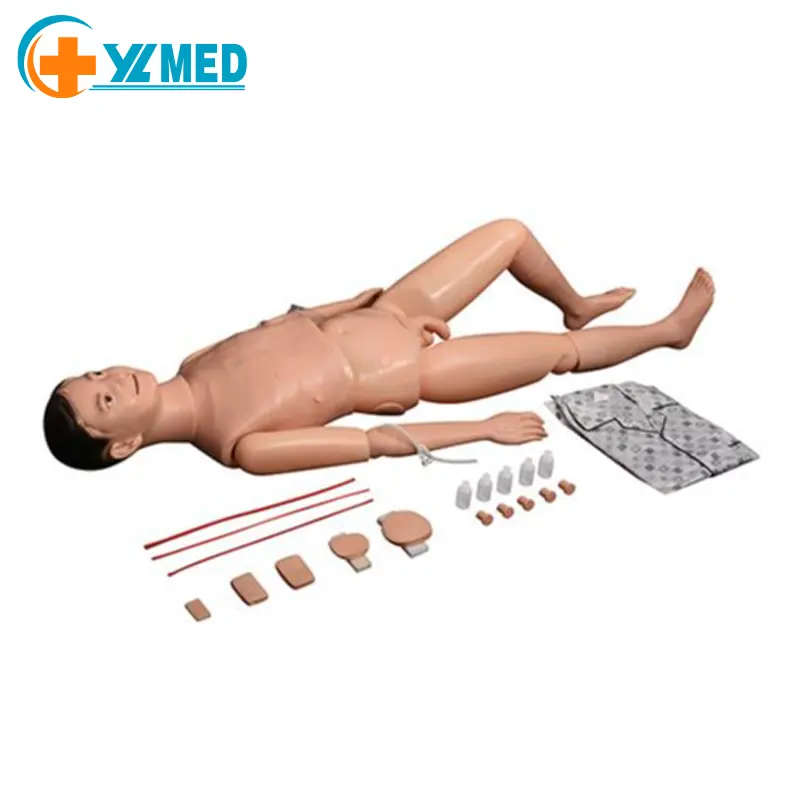 Medical science teaching, human CPR multi-functional male nursing human model, for student training
