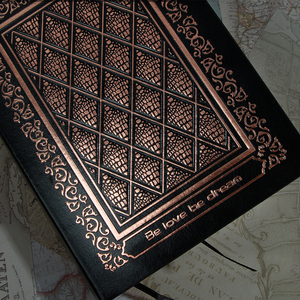 สมุดโน้ตปกแข็งกระดาษคราฟท์หุ้มหนัง PU คุณภาพสูงสไตล์ยุโรปและอเมริกา ลายนูน<span class=keywords><strong>สาม</strong></span><span class=keywords><strong>มิติ</strong></span> ขนาด B6 ขายดี - Product Image 4