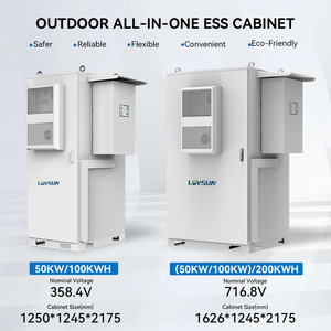 IP65กลางแจ้ง50kw ทั้งหมด100KW 200kwh 100kwh ระบบพลังงานแสงอาทิตย์แบบ bess ตู้เก็บพลังงาน200kwh 100KW แบตเตอรี่ลิเธียม - Product Image 4