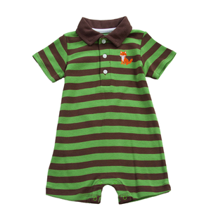 Liquidation vente sur décontracté et mignon été infantile barboteuse à manches courtes tricoté combinaison avec motif de dessin animé ODM bébé vêtements - Product Image 6