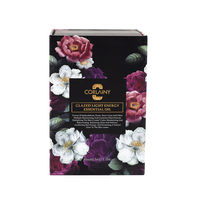 Boîte à rabat de luxe à motif floral pour l'huile essentielle végétale, emballage cadeau pour les soins du visage et de la peau, vente en gros