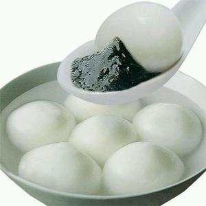 Tangyuan surgelé <span class=keywords><strong>de</strong></span> qualité supérieure (Sésame <span class=keywords><strong>noir</strong></span>) - Garniture artisanale crémeuse, saine, sans conservateur, dessert prêt à cuisiner - Product Image 1