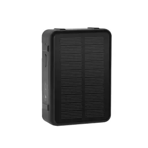 Micro dispositivo de rastreamento gps, mini rastreador gps de energia solar para vaca