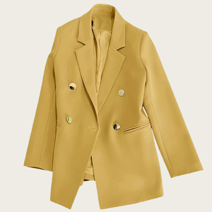 Boutique-Mode Damenblazer Elegante Koreanische Lässige Einfarbige Jacke mit Langen Ärmeln Bürodamen-Jacke Oberbekleidung - Product Image 6