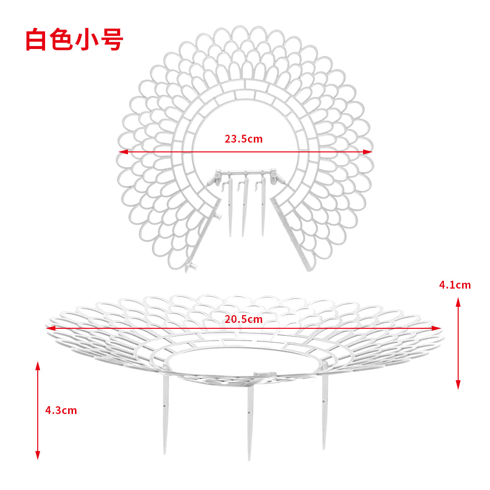 Estante pequeño blanco para fresas.